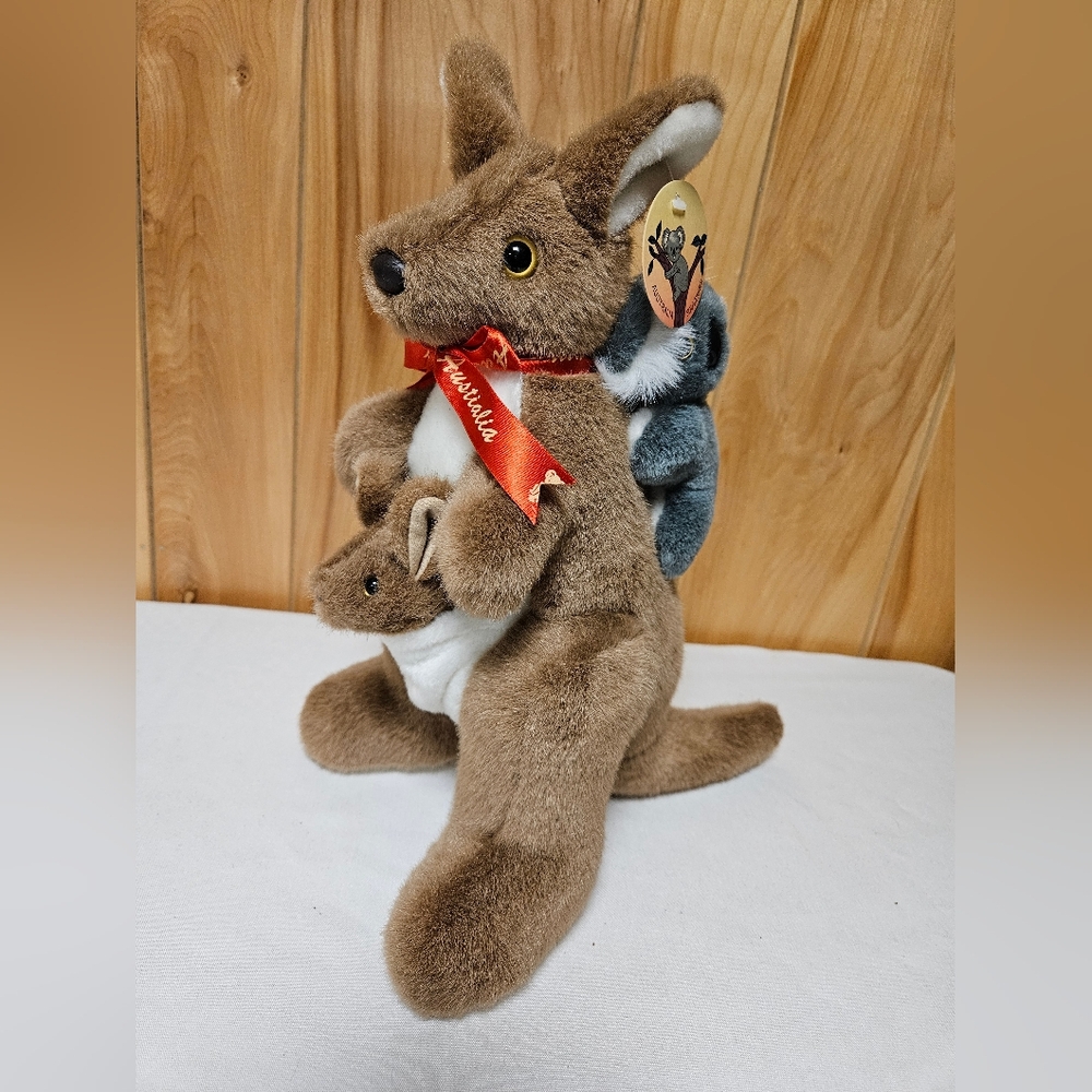 NWT Sunwood Souvenir Kangaroo Joey Koala Plush Stuffed Animal Australia 13" - Picture 7 of 12